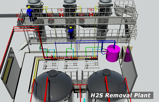 H2S Removal Plant, Hydros, Environmental Diagnostics, Bourne, MA